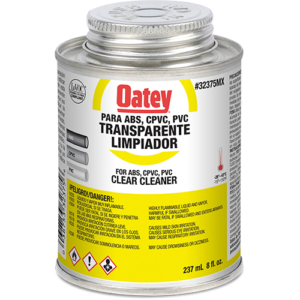 Limpiador P/ABS, PVC y CPVC 1/8 Lto Amarillo OATEY