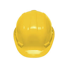 Casco de seguridad, ajuste de intervalos, amarillo, pretul