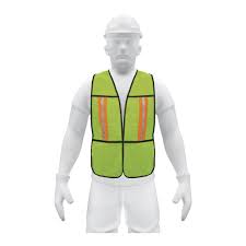 Chaleco de seguridad con cintas reflejantes, verde, pretul