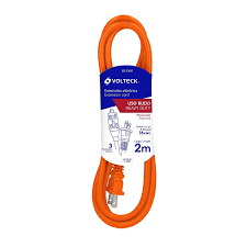 Extensión eléctrica de uso rudo 2 m 2x16 awg, volteck