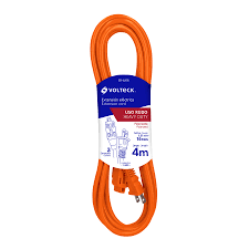 Extensión eléctrica de uso rudo 4 m 2x16 awg, volteck